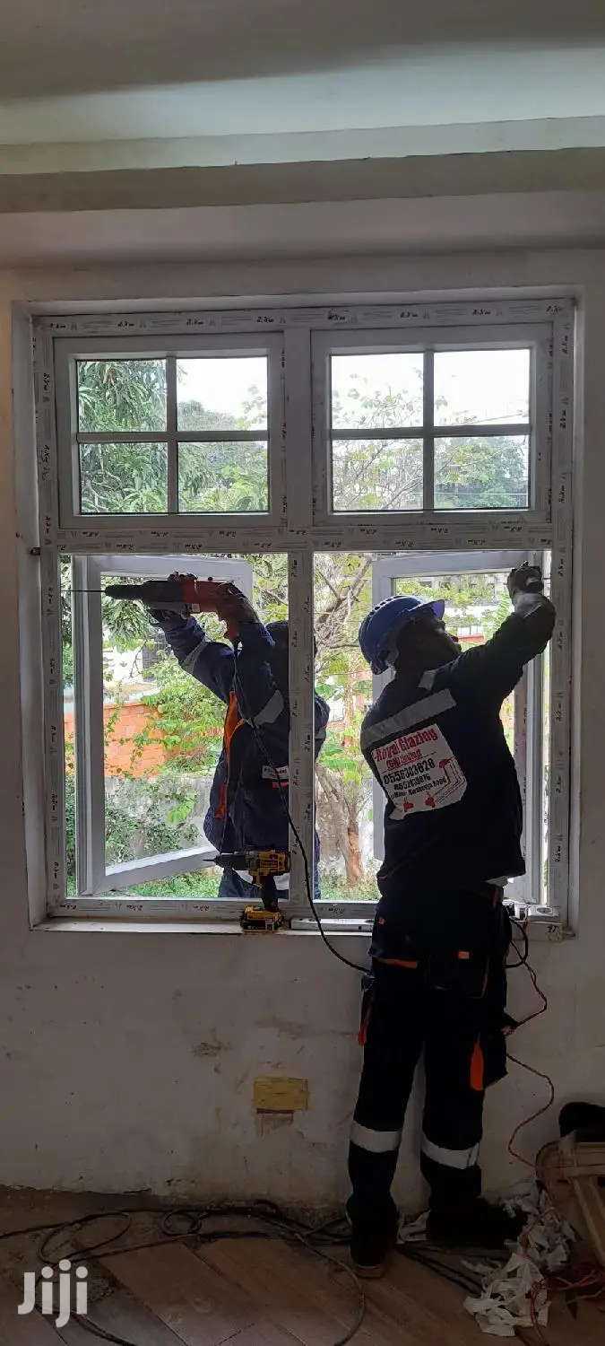 PVC Fanlight Casement Divisions Windows Well Installed