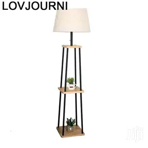 Floor Lamp ( With Wooden Shelf)