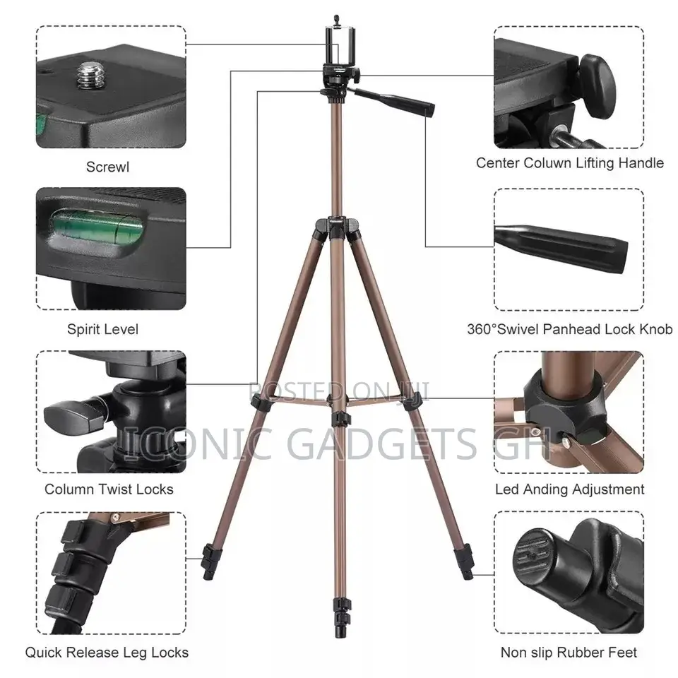 145 Cm Tripod Stand for Phone and Camera