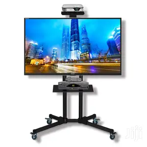 Mobile TV Cart TV Stand With Mount/Trolley With Camera Shelf