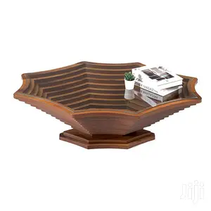 Coffee Table (Mahogany) With Glass Top