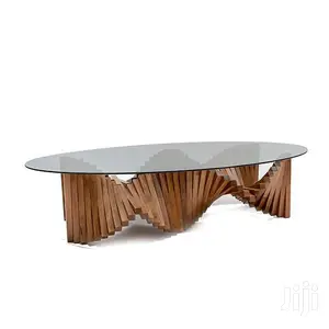 Coffee Table (Solid Wood Base)