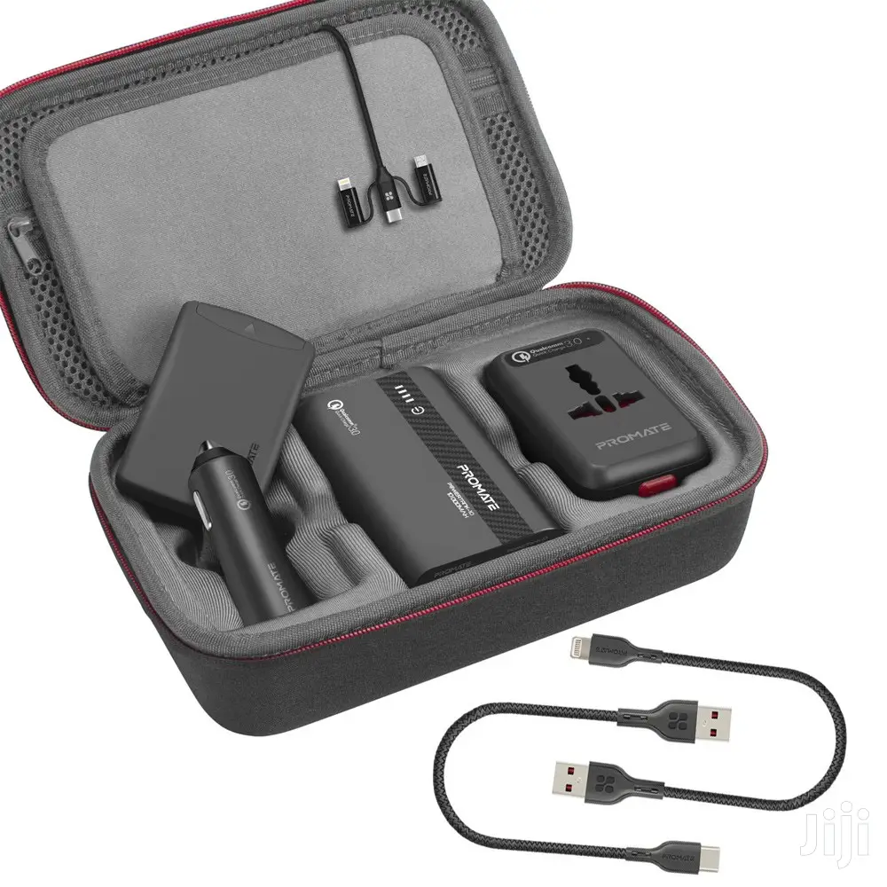 Promate Powergear 7-In-1 Electronics Travel Kit