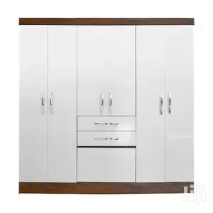 WARDROBE 6DOORS (Brown and White)