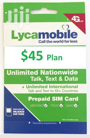 Unactivated Lycamobile Simcard for USA
