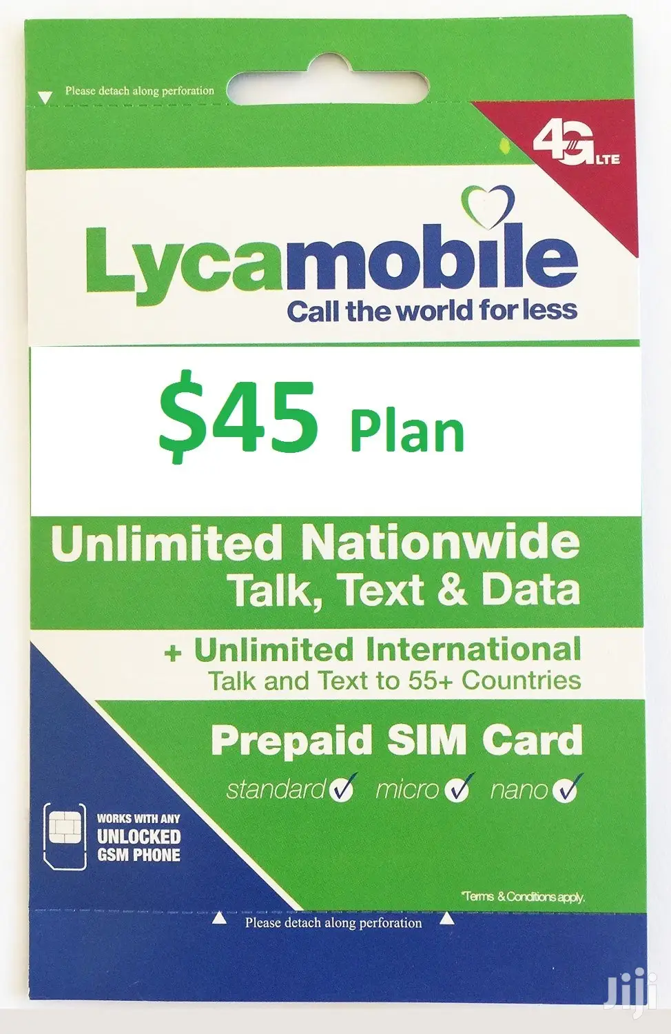 Unactivated Lycamobile Simcard for USA