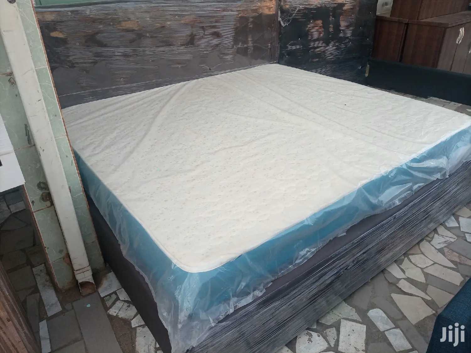 American King-size Bed With Mattress . Free Delivery