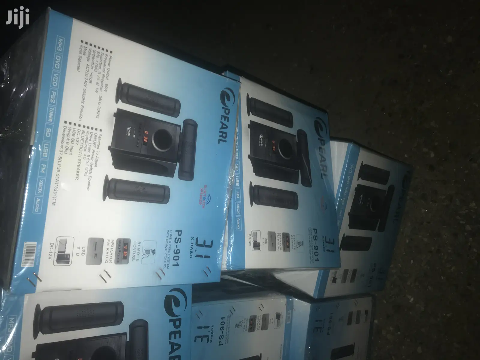 Black Quality New in Box Pearl 3.1 Ch Bluetooth Home Theater