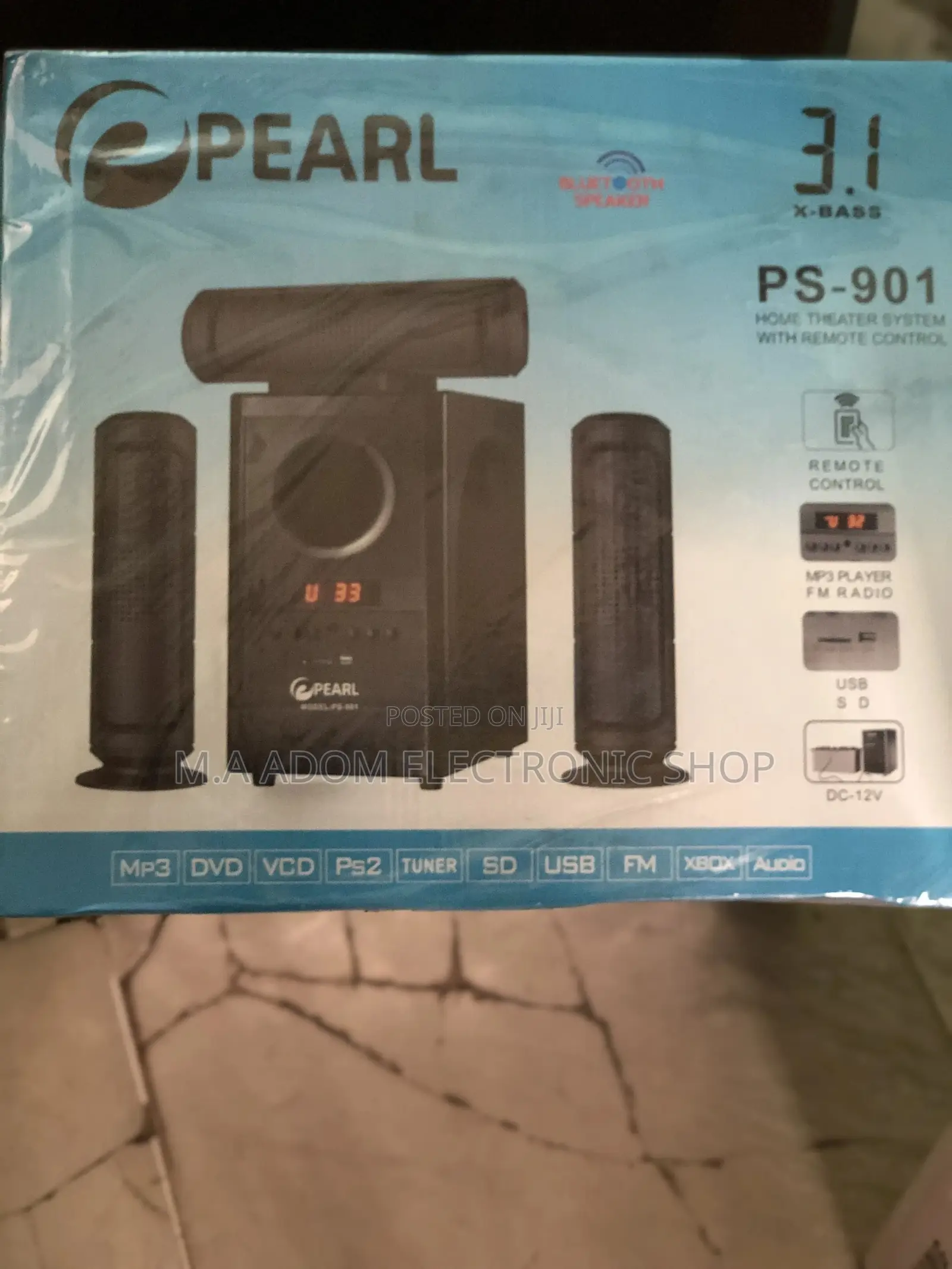 Pearl 3.1xbass Ps-901 Home Theater Set With Remote Control
