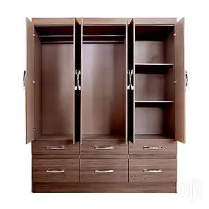 Wooden Wardrobe Uniquely Designed (6 DOORS)