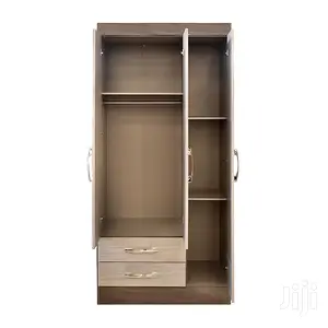 Wardrobe 3 Doors 2 Drawers Gris