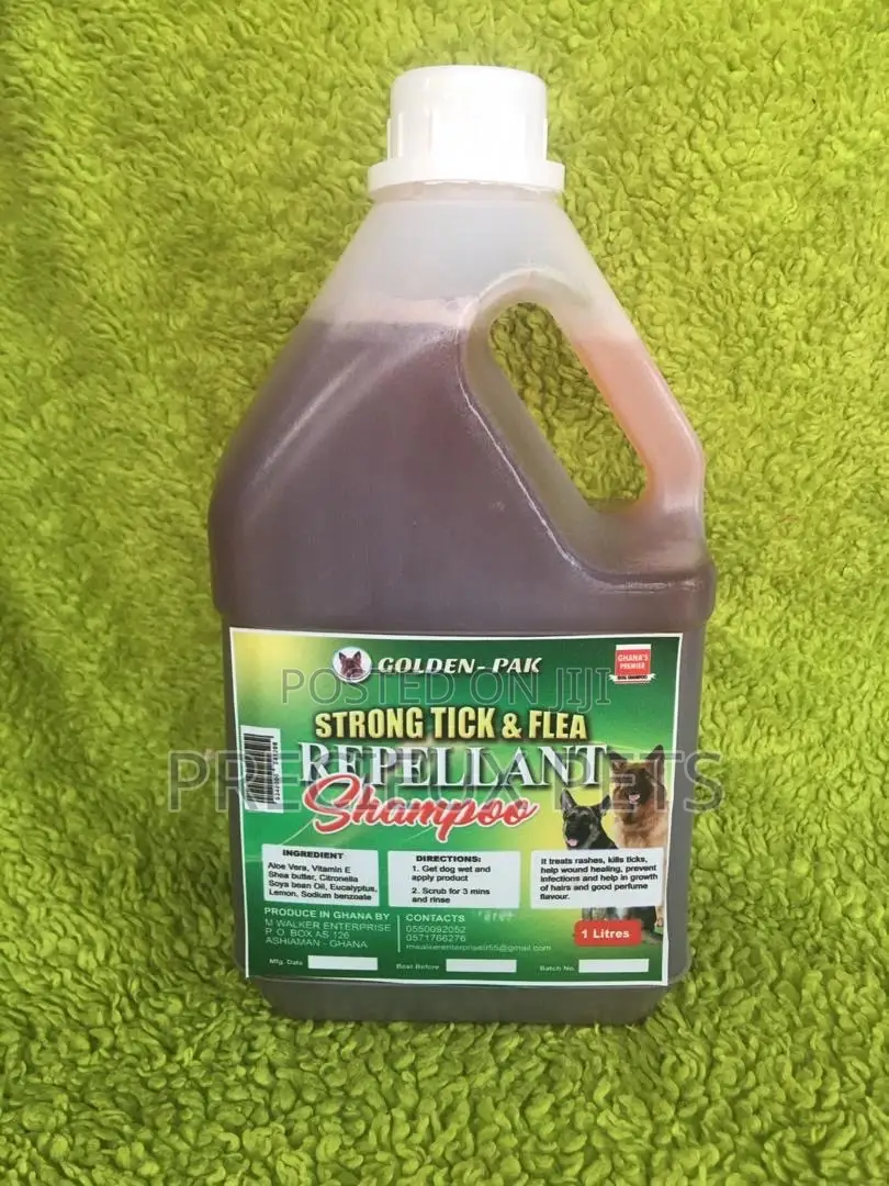 2 Litter Strong Ticks and Fleas Repellent Shampoo
