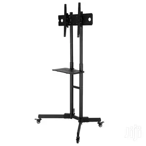HIGHLY COMPATIBILITY: TV Floor Stand With Wheel