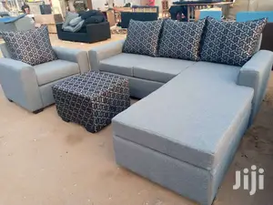Ash Color New L Shaped Sofa Chair