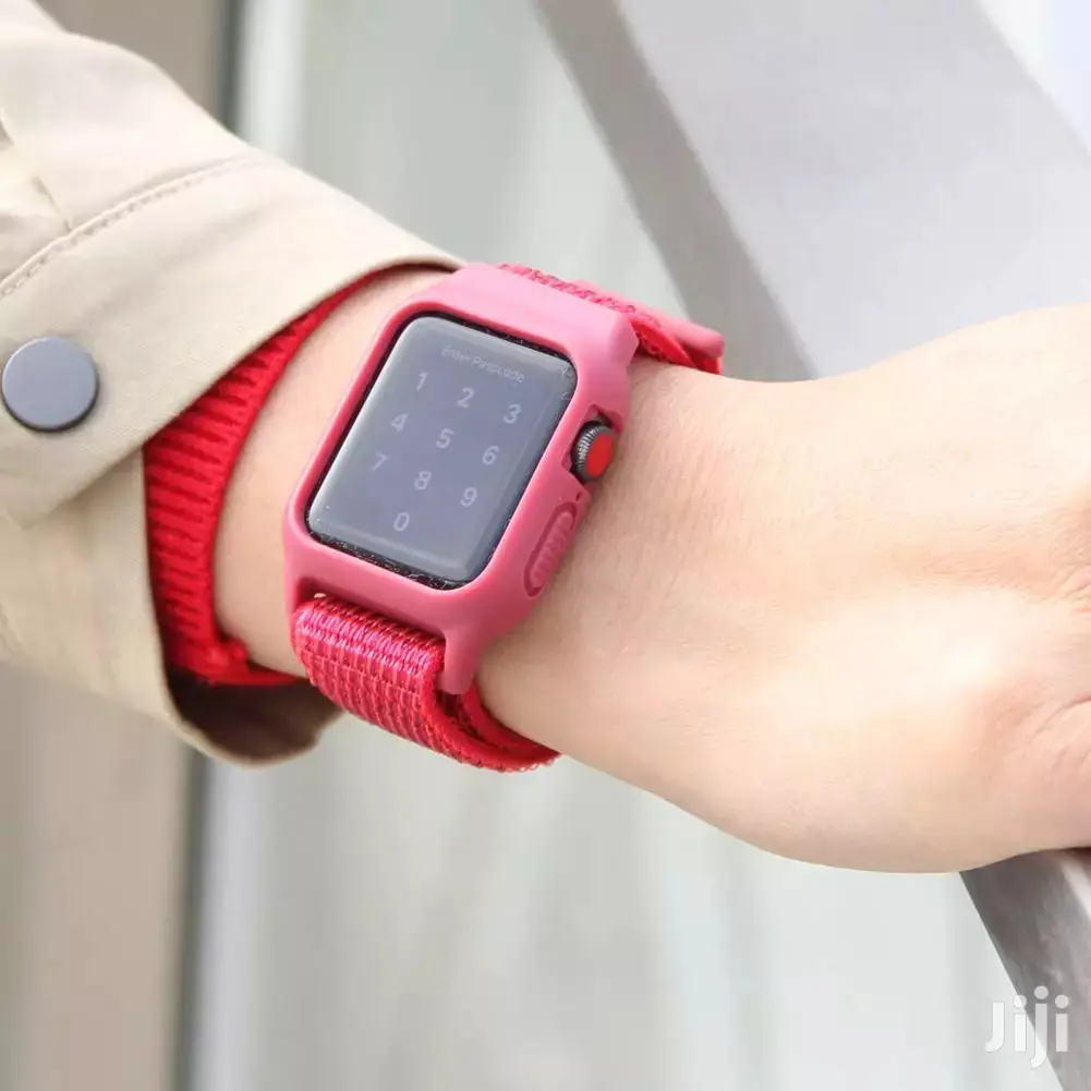 2in1 Nylon Strap+ Case 4 Apple Watch Series 1-9(Not a Watch)