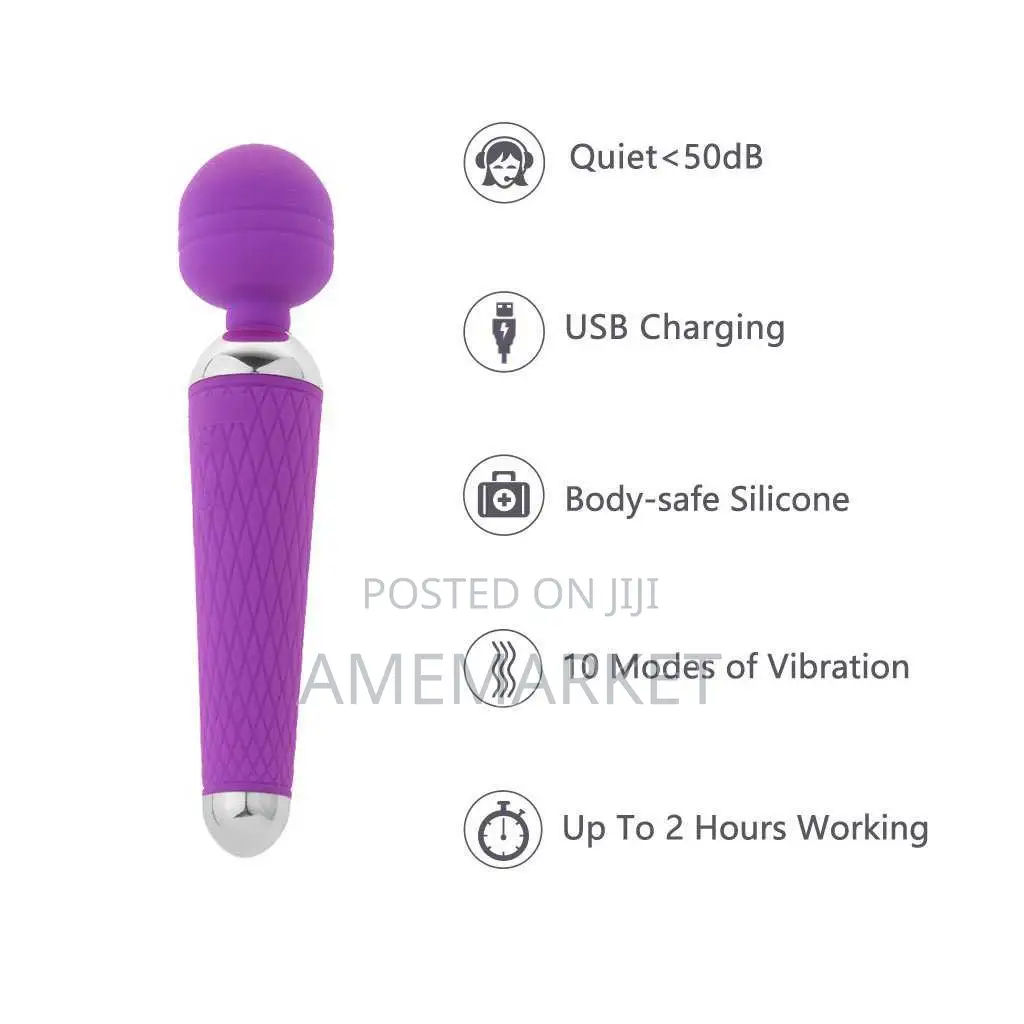 Rechargeable Cordless Wand Massager, Couples Vibrator