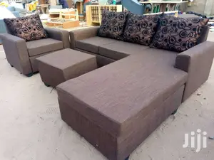 Come And Buy Brown Coffee Color L- Shaped Sofa