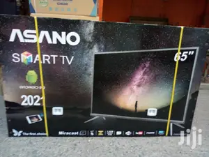 Asano 65inches Tv- Android Smart – 65′′ Black