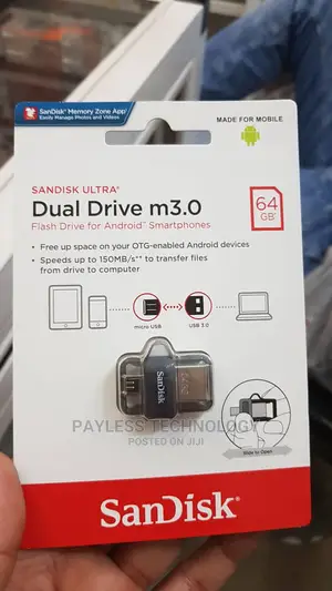 Sandisk 64gb OTG Dual Pendrive