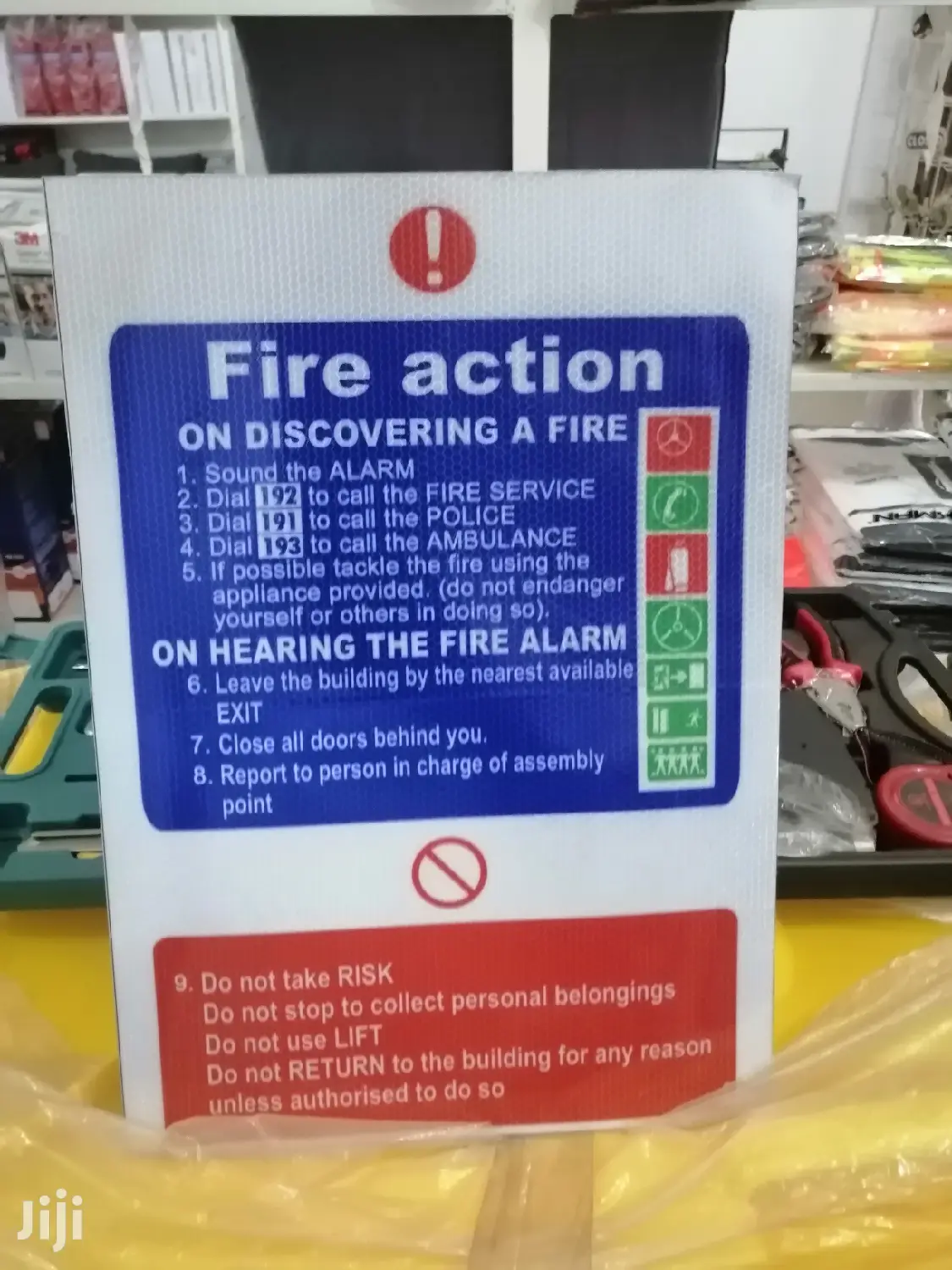Fire Notice Sign(Reflective)