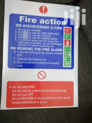 Fire Notice Sign(Reflective)
