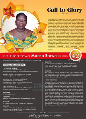We Do Funeral Posters, Normal Posters, Flyers And Many Other