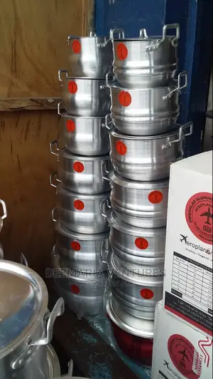 Original Locally Made 7 Set Aluminum Cooking Pots for Sale