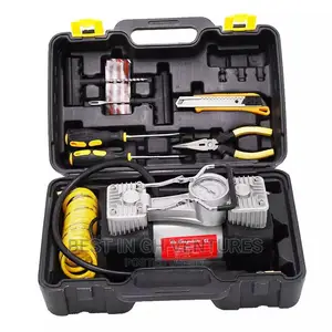2 Cylinder Car Tire Pump +Set of Tools
