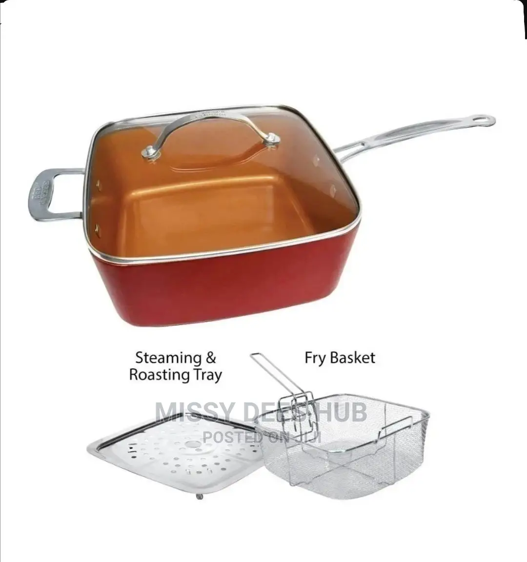 Square Copper Casserole Pan