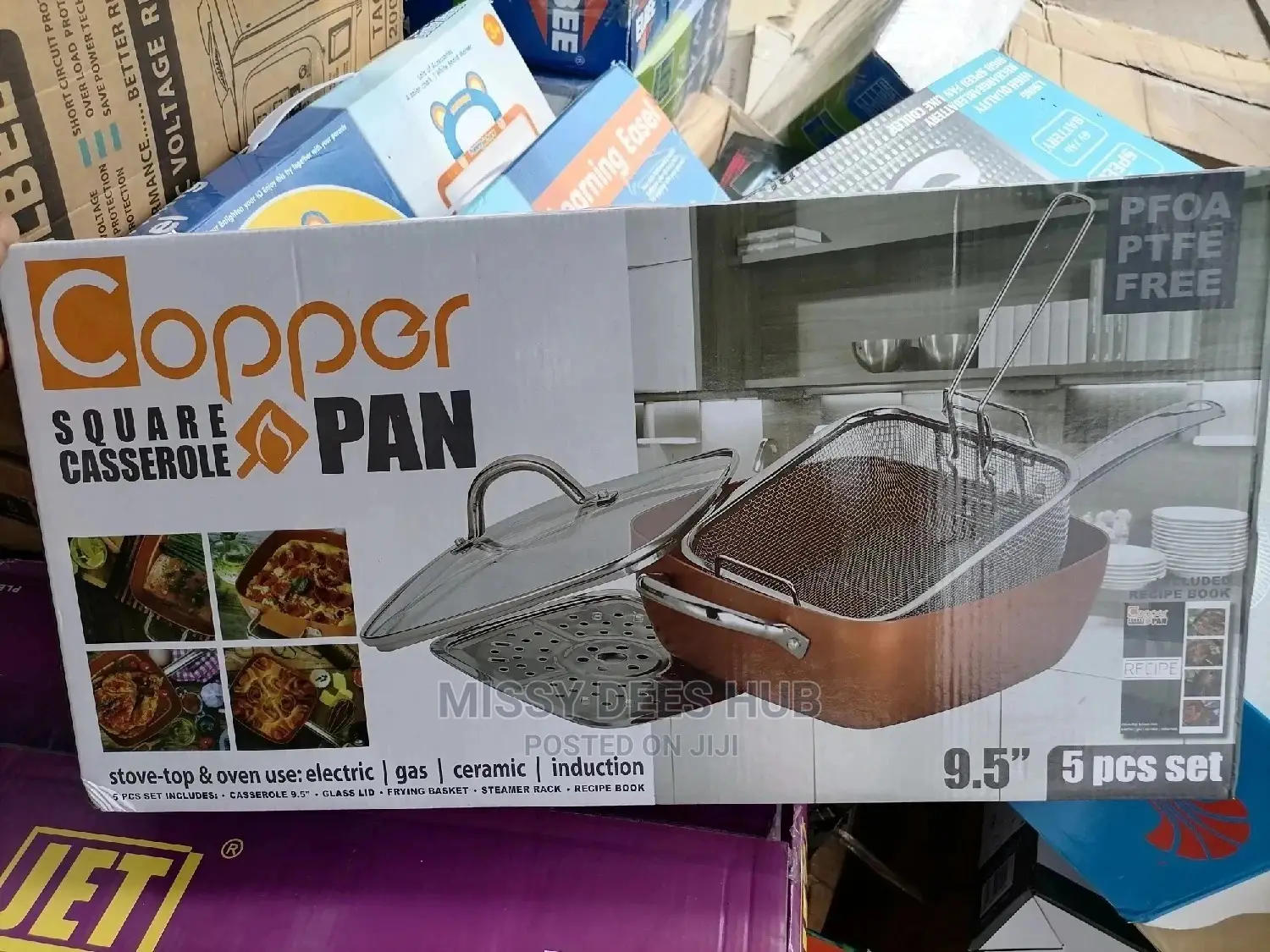 Square Copper Casserole Pan