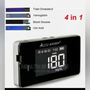 Accu Isaw (4 in 1) ,Uric Acid, Blood Glucose, Cholesterol ,