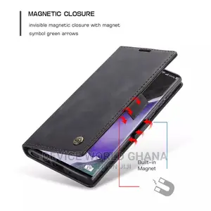 Caseme Leather Flip Case 4 Samsung S20+ S20 Note20 Note20+