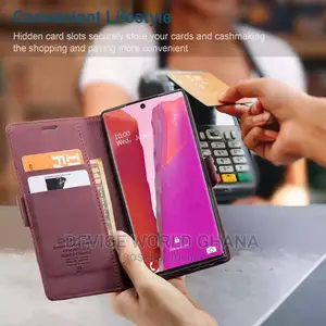 Caseme Leather Flip Case 4 Samsung S20+ S20 Note20 Note20+