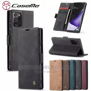 Caseme Leather Flip Case 4 Samsung S20+ S20 Note20 Note20+