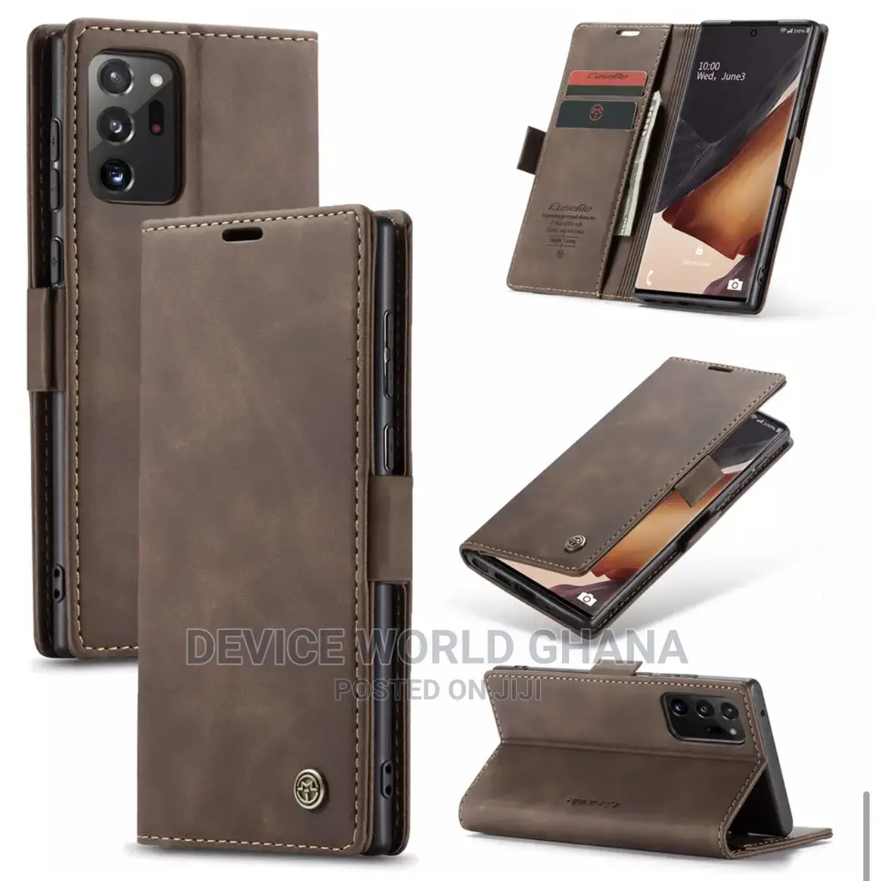 Caseme Leather Flip Case 4 Samsung S20+ S20 Note20 Note20+