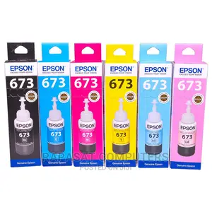Epson T673 Ink Bottle (Set of 6 Colors)- ¢230 Per Color