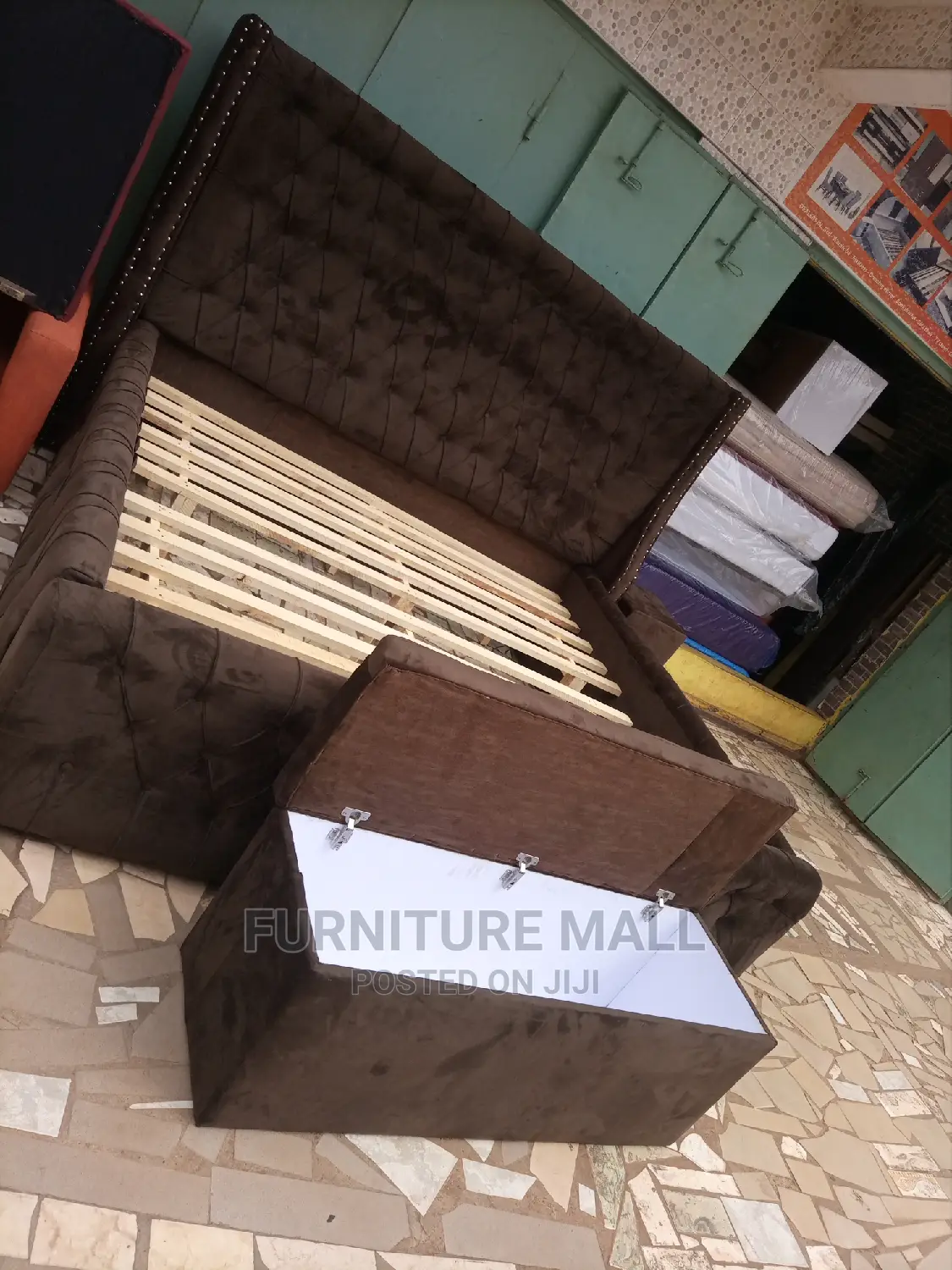 Bed With Mattress Plus Tables and an Aotman
