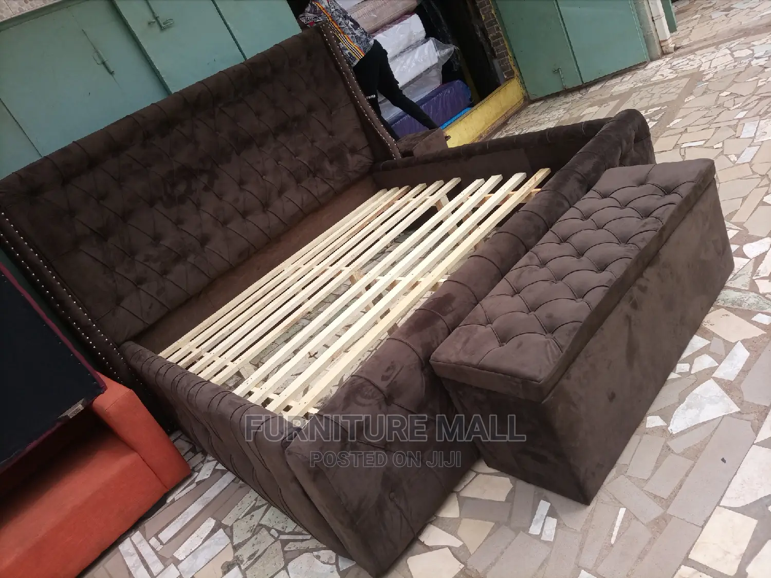 Bed With Mattress Plus Tables and an Aotman