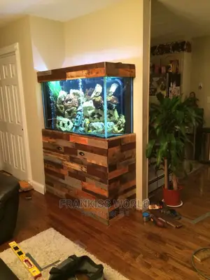 Pallets Stand Aquarium Complete Setup