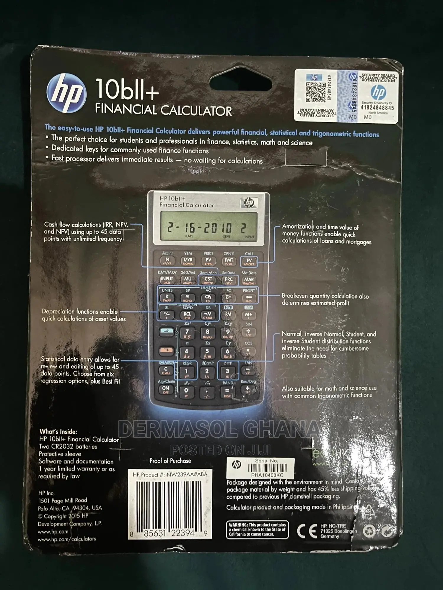 Financial Calculator Hp 10bii+ Clearance Sales