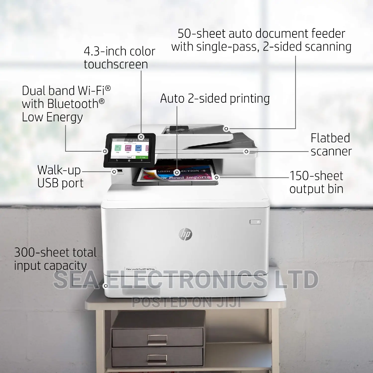 HP Color Laserjet Pro Multifunction M479dw Wireless Printer
