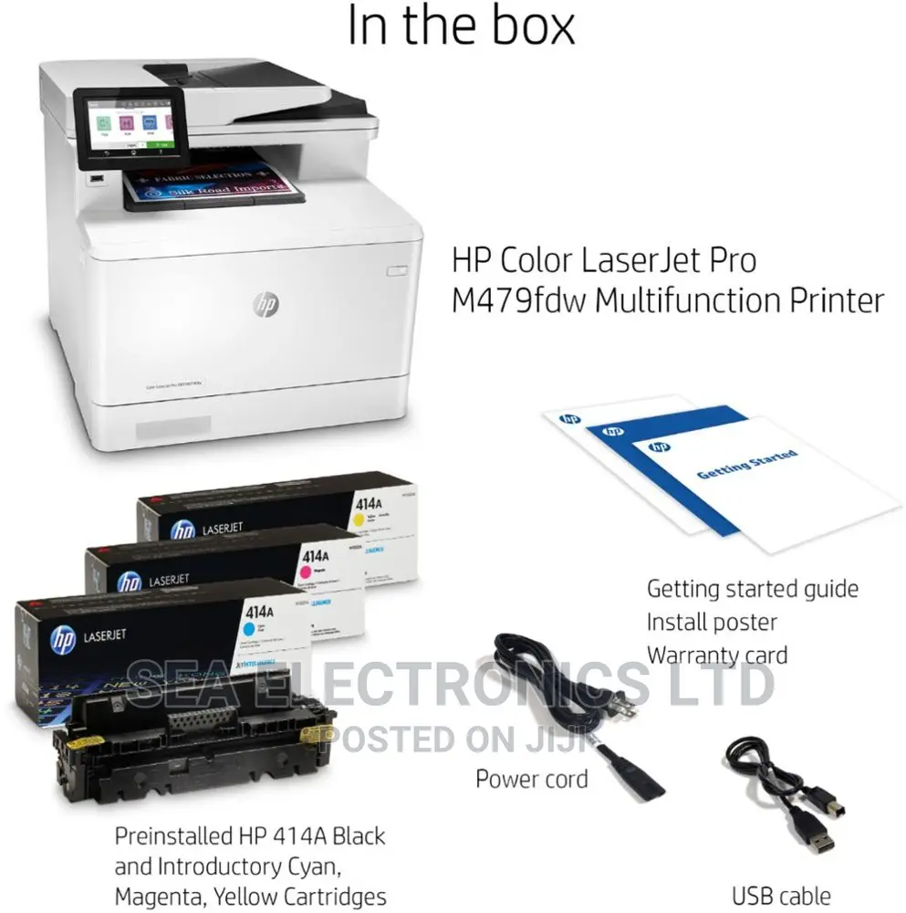 Brand New HP Laserjet Pro M479fdw Wireless Color Laser