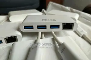 Usb-c To Rj45 Gigabit Ethernet Lan + Usb 3.0 Network Used