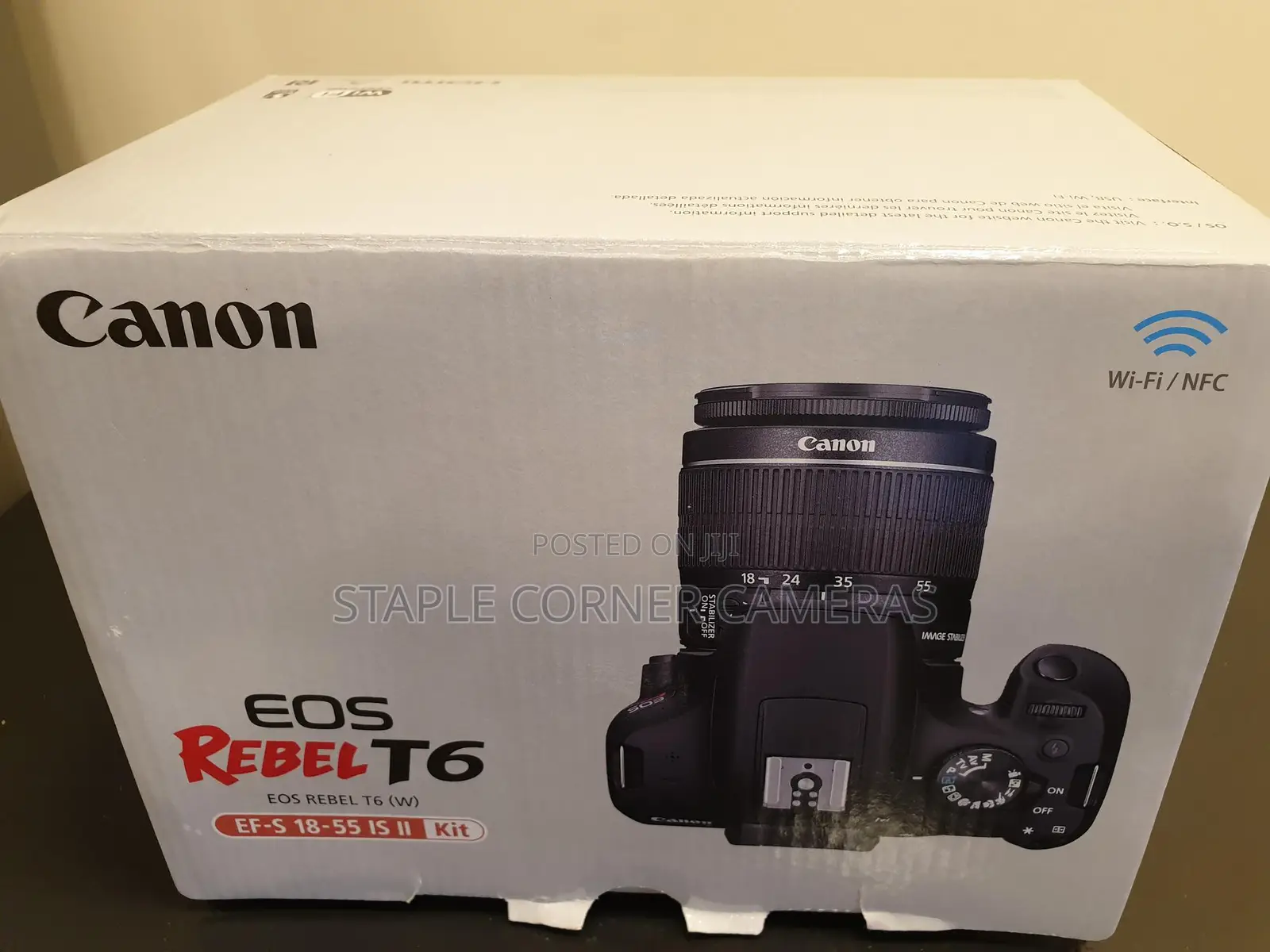 New Canon EOS T6 Digital Camera + 18-55mm Is Ii Lens
