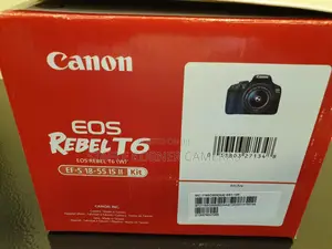 New Canon EOS T6 Digital Camera + 18-55mm Is Ii Lens