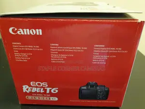 New Canon EOS T6 Digital Camera + 18-55mm Is Ii Lens