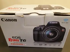 New Canon EOS T6 Digital Camera + 18-55mm Is Ii Lens