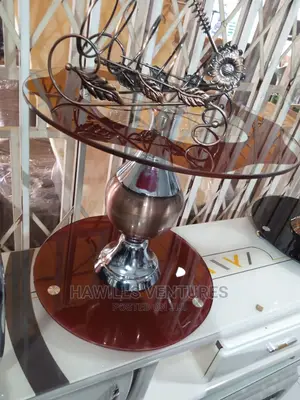 Brown Glass Side Table