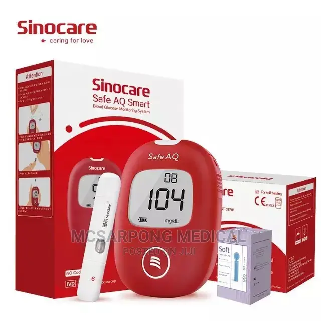 Blood Sugar Monitoring GLUCOMETER With 50 Strips and Lancet