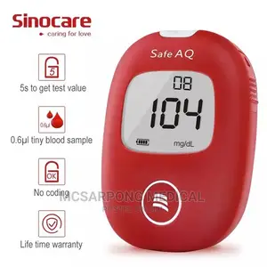 Blood Sugar Monitoring GLUCOMETER With 50 Strips and Lancet